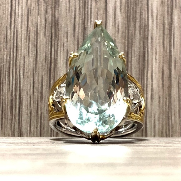 Michael Valitutti Jewelry - Michael Valitutti Silver/18K Prasiolite Ring